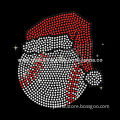 Baseball and red Christmas hat hot fix rhinestone motif for festival, various designs are available